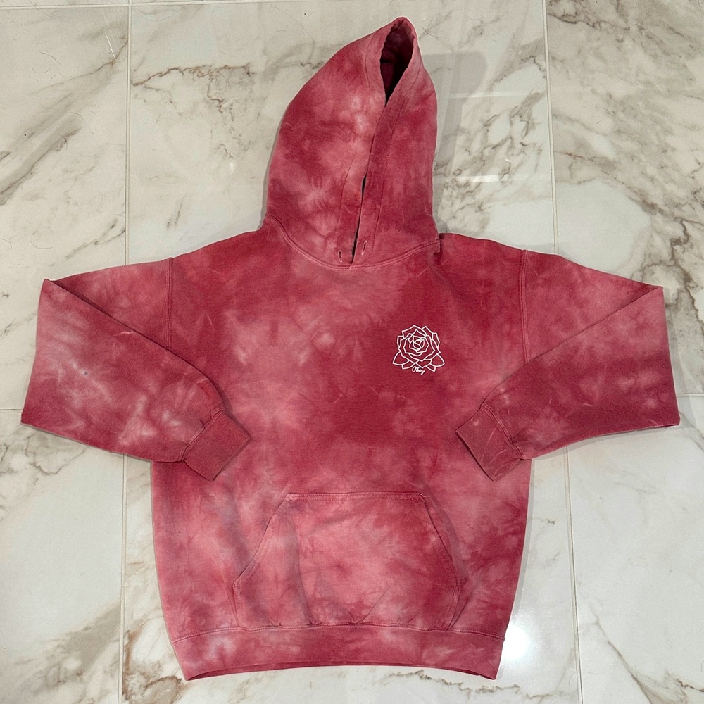 Obey Rose Hoodie Pink